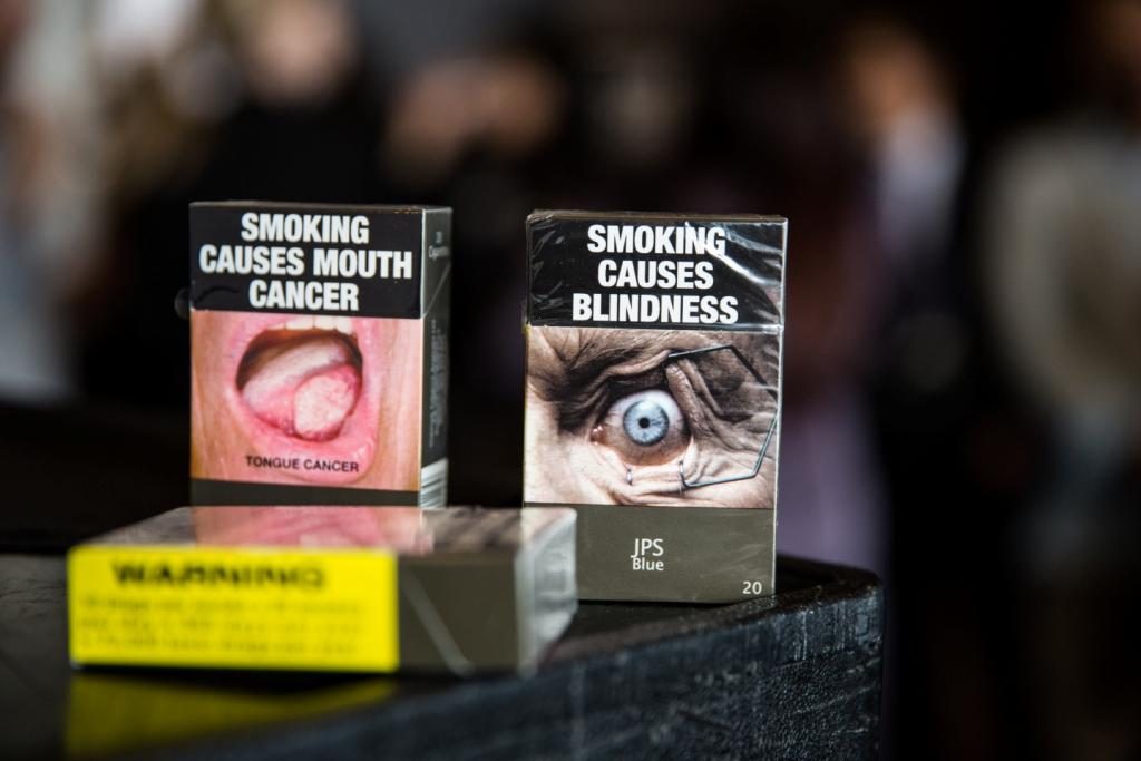 embalagem padronizada de cigarro